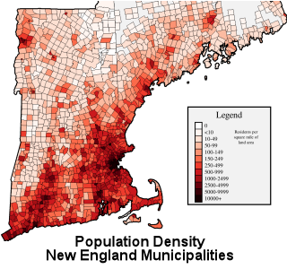 New Engand Population Density